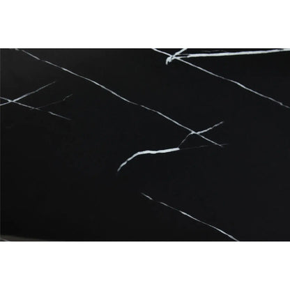 Moda Black Marble Rectangular Dining Table