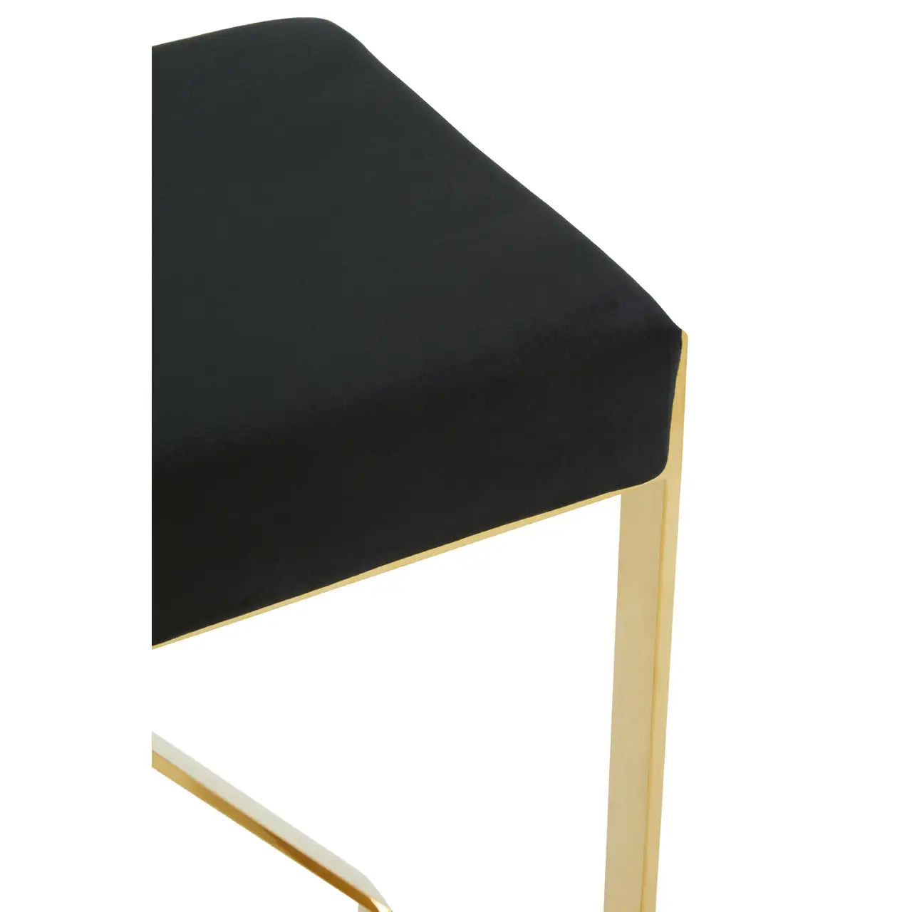 Azalea Black And Gold Finish Bar Stool