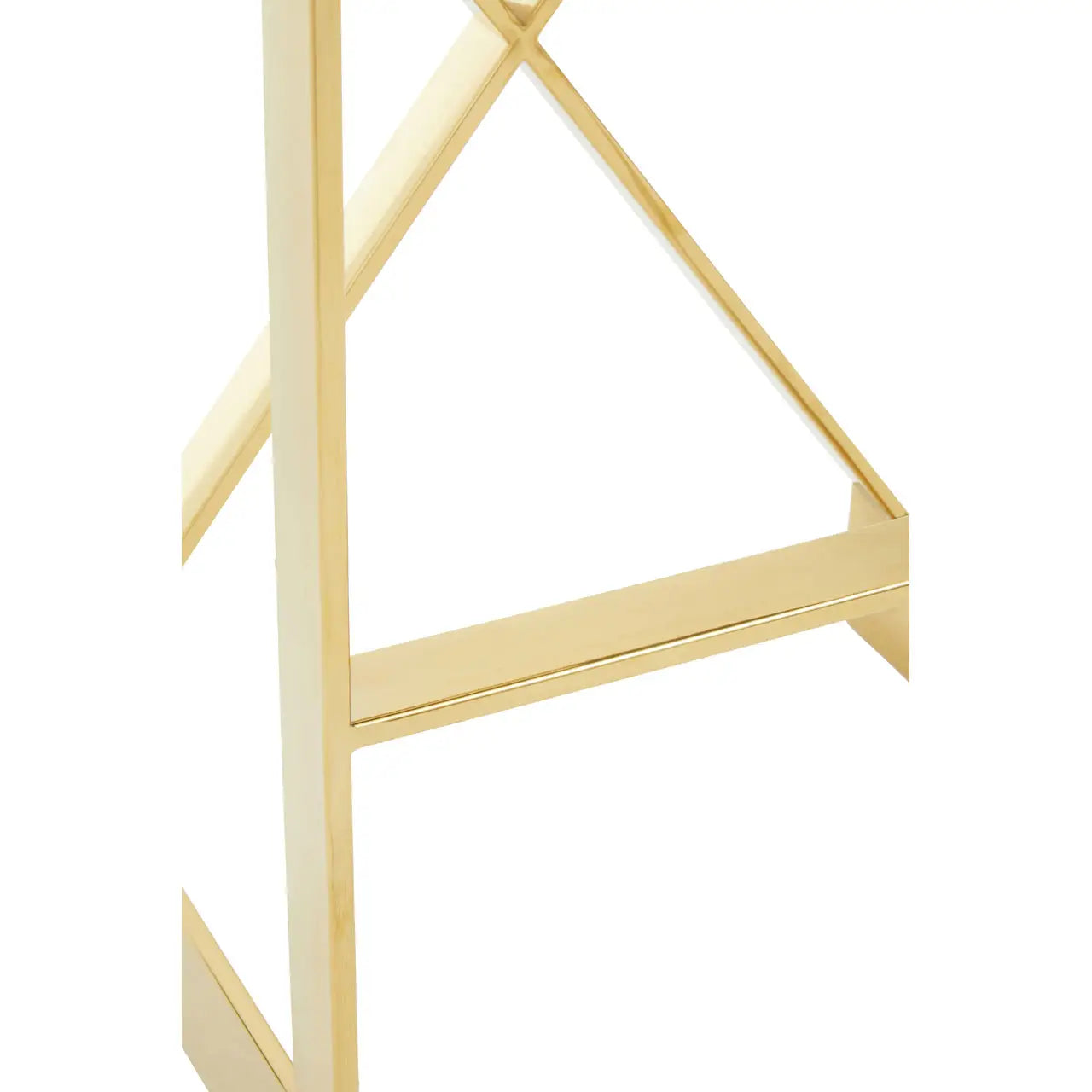 Azalea Ivory And Gold Finish Bar Stool