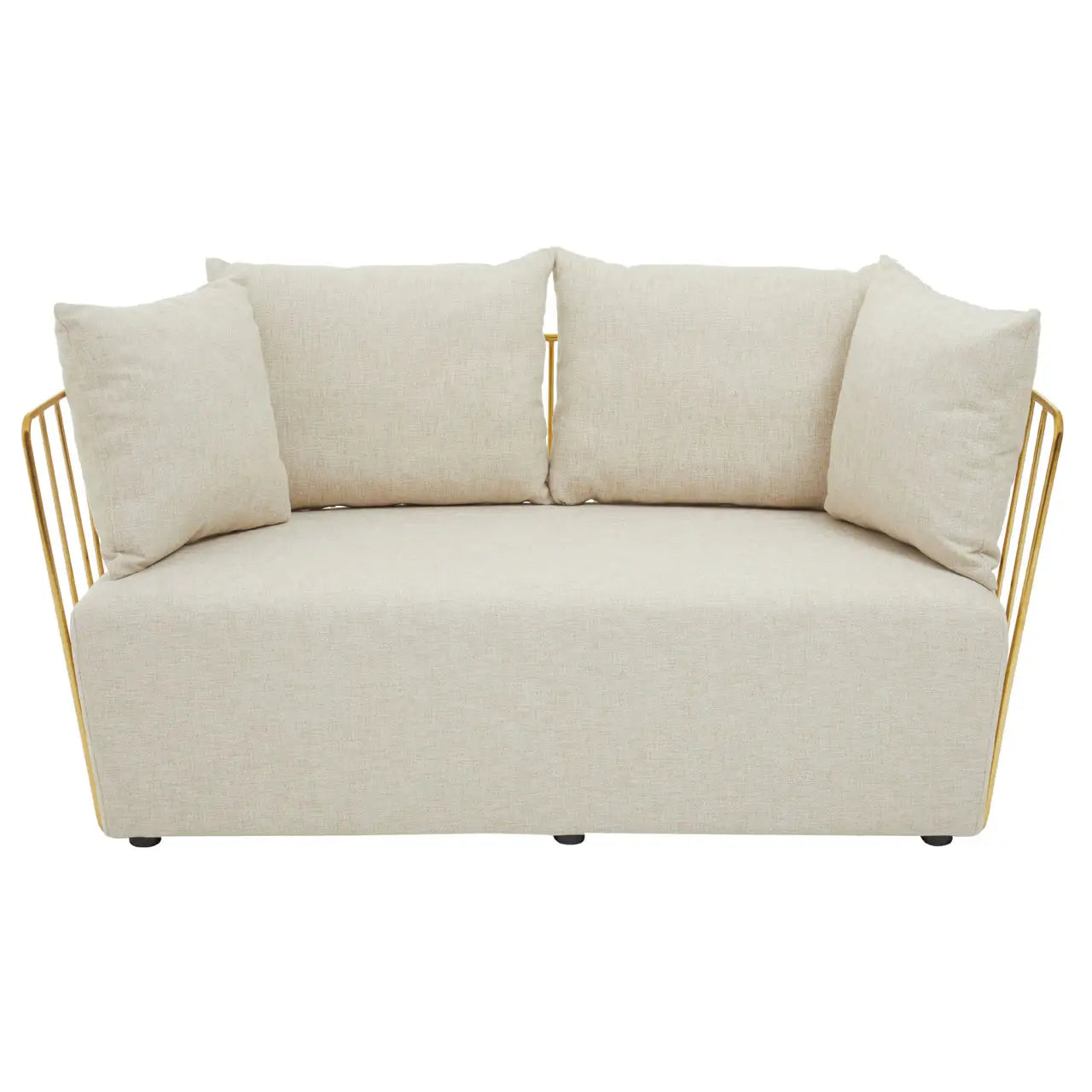 Azalea Two Seat Natural Fabric Sofa