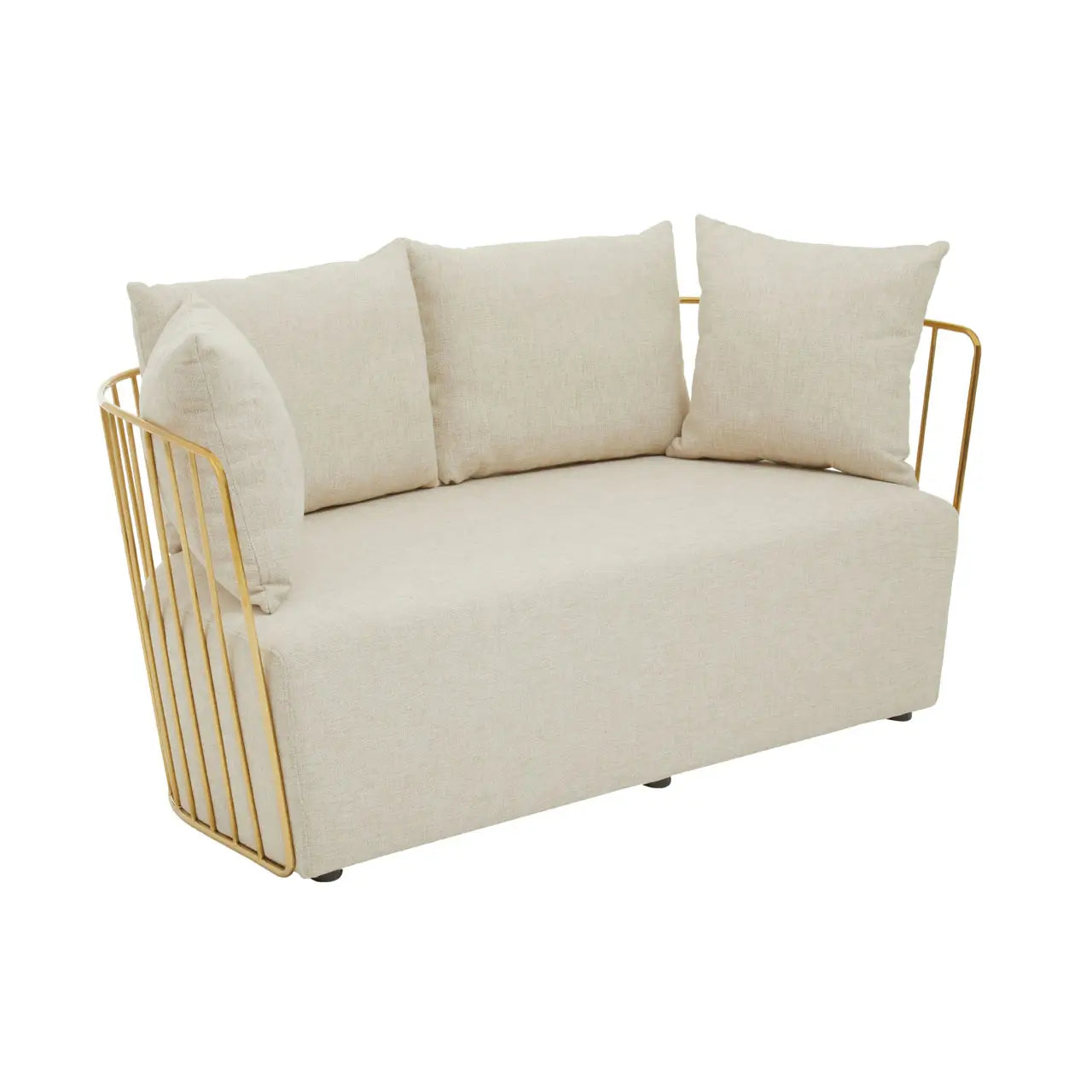 Azalea Two Seat Natural Fabric Sofa