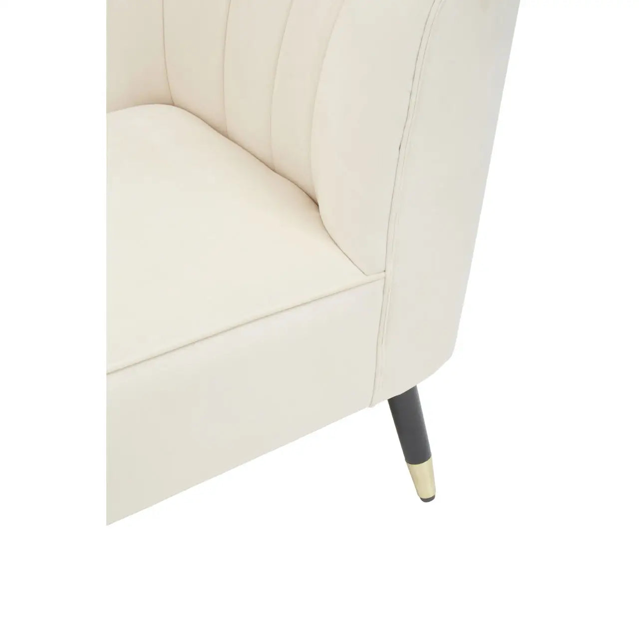 Yvette Cream Velvet Chaise Lounge