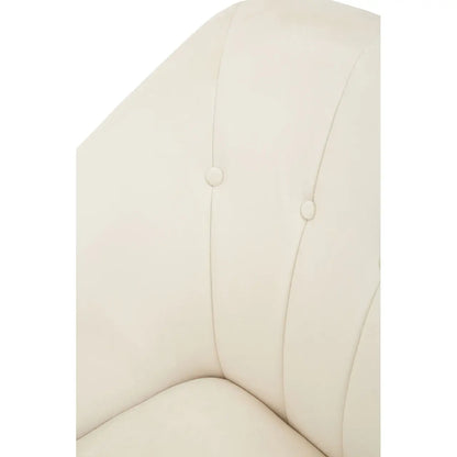 Yvette Cream Velvet Chaise Lounge