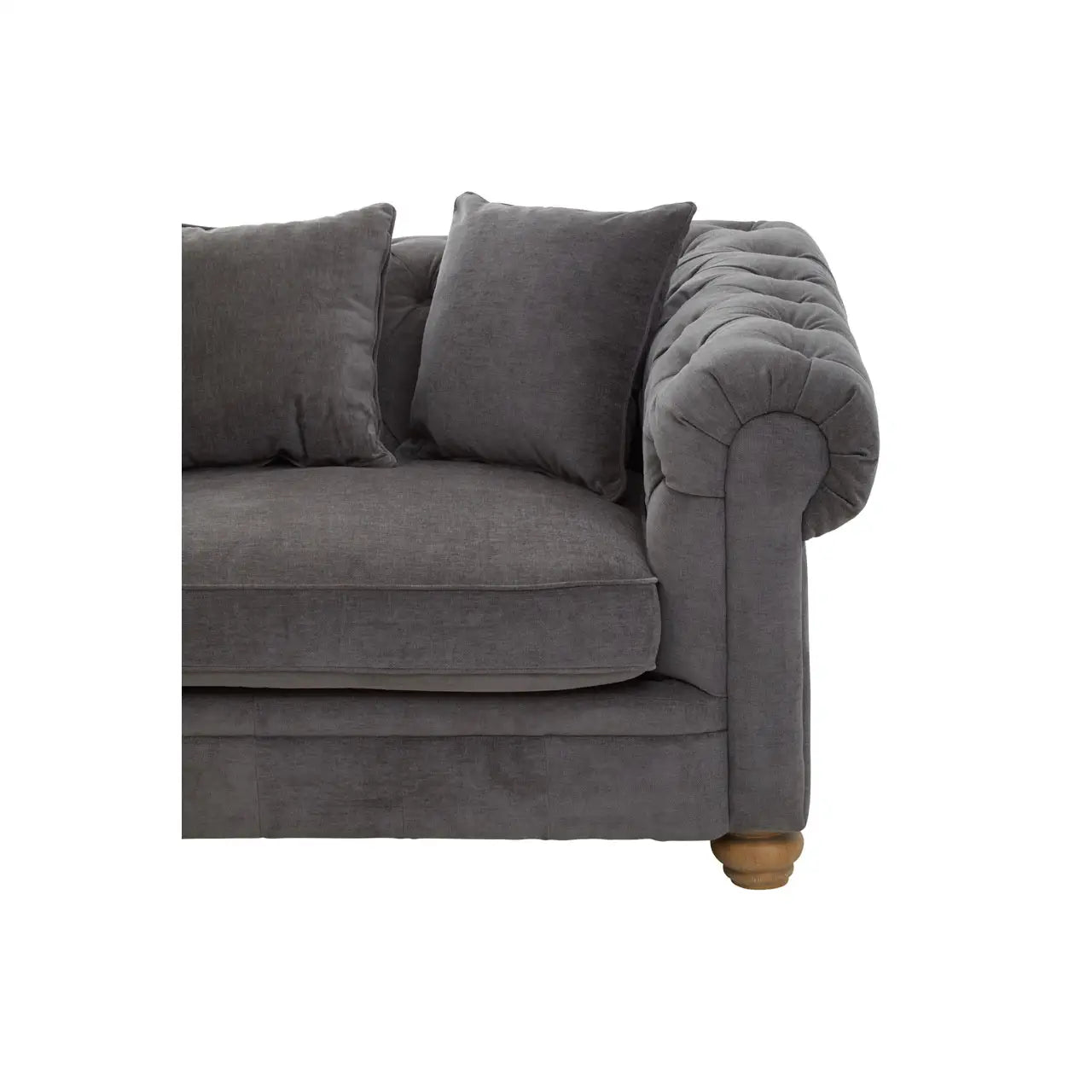 Spencer Three Seat Grey Fabric Sofa