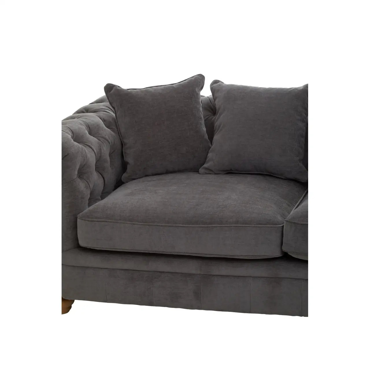 Spencer Three Seat Grey Fabric Sofa