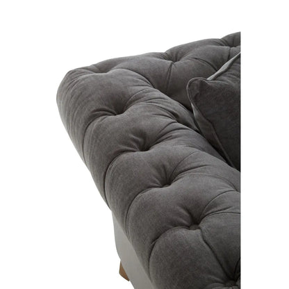 Spencer Three Seat Grey Fabric Sofa