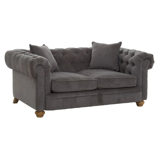 Spencer 2 Seat Grey Fabric Sofa