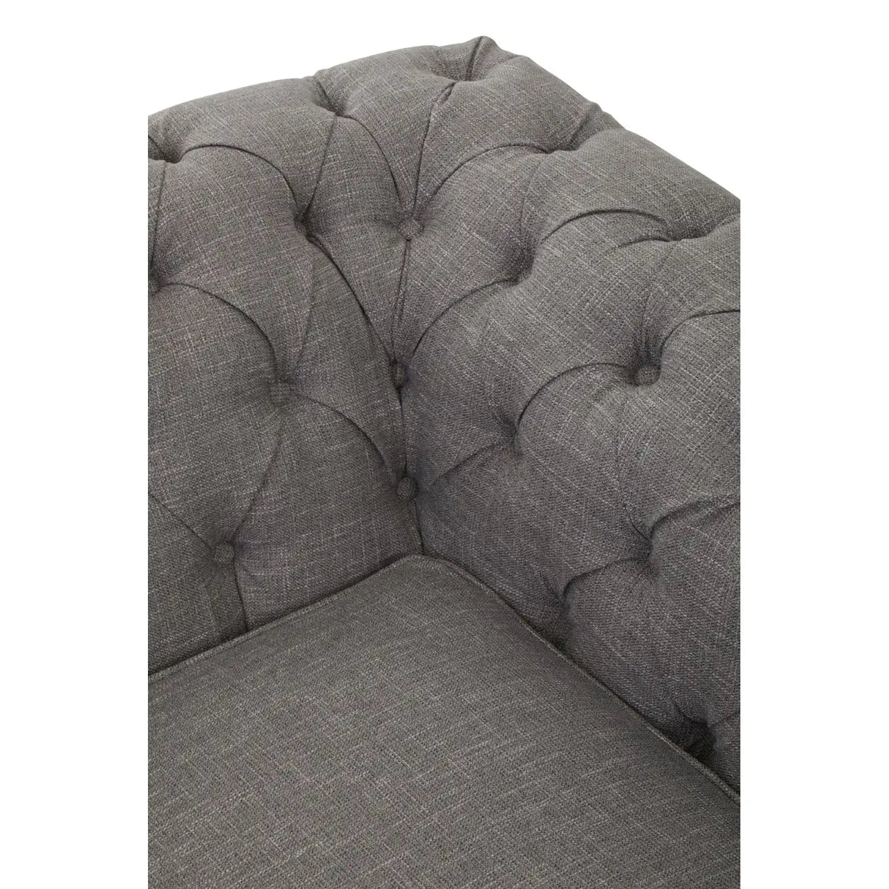 Stella Two Seat Grey Linen Sofa