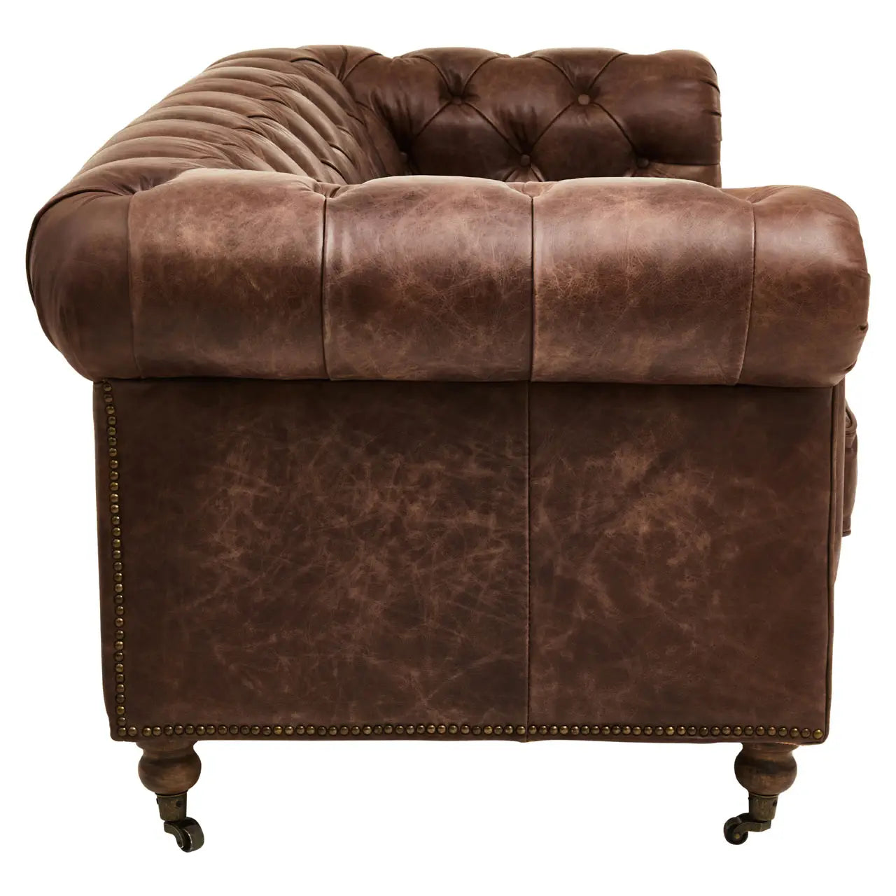 Hoxton Brown Leather Sofa