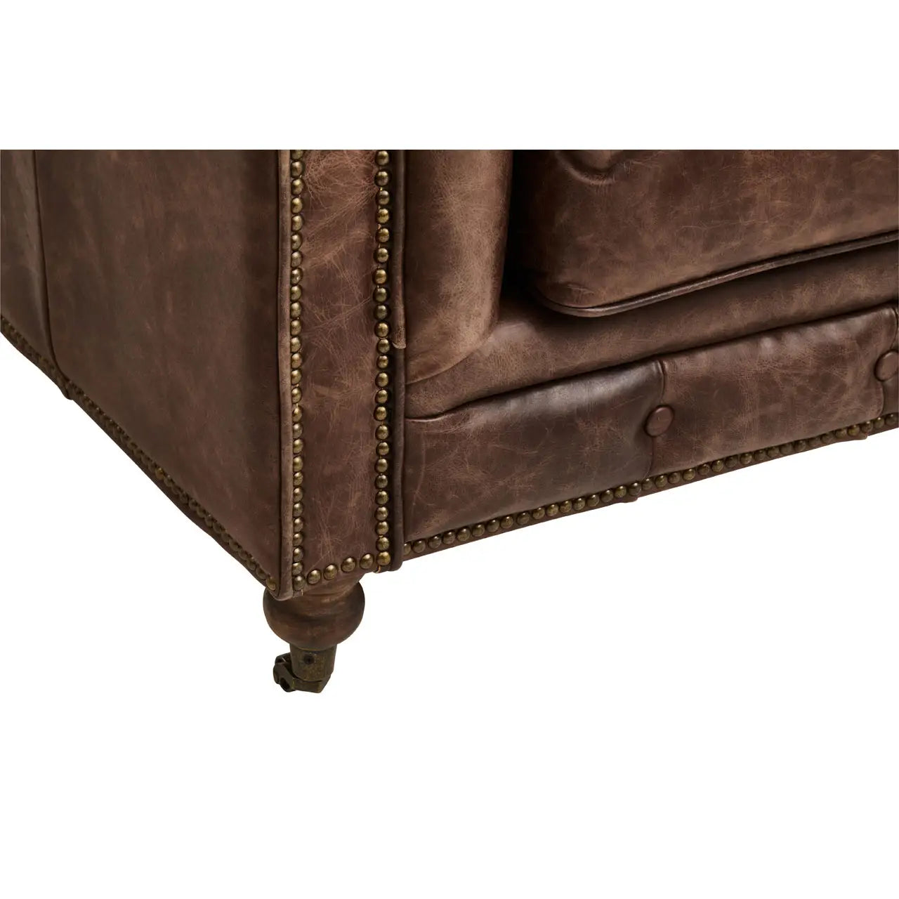 Hoxton Brown Leather Sofa