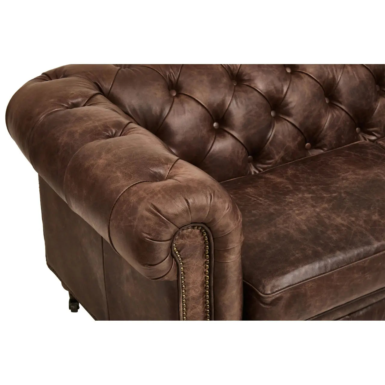 Hoxton Brown Leather Sofa