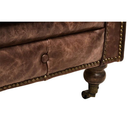 Hoxton Brown Leather Sofa