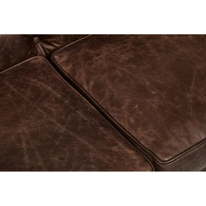 Hoxton Brown Leather Sofa