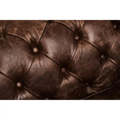 Hoxton Brown Leather Sofa