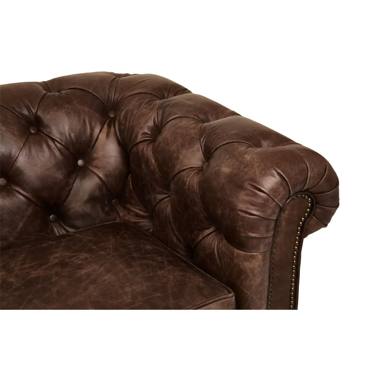 Hoxton Brown Leather Sofa