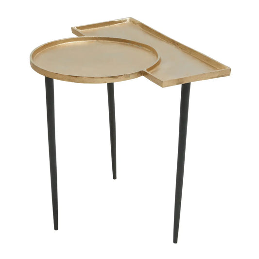 Simbolo Gold Top Side Table