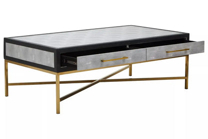 Cadiz Grey Shagreen Coffee Table