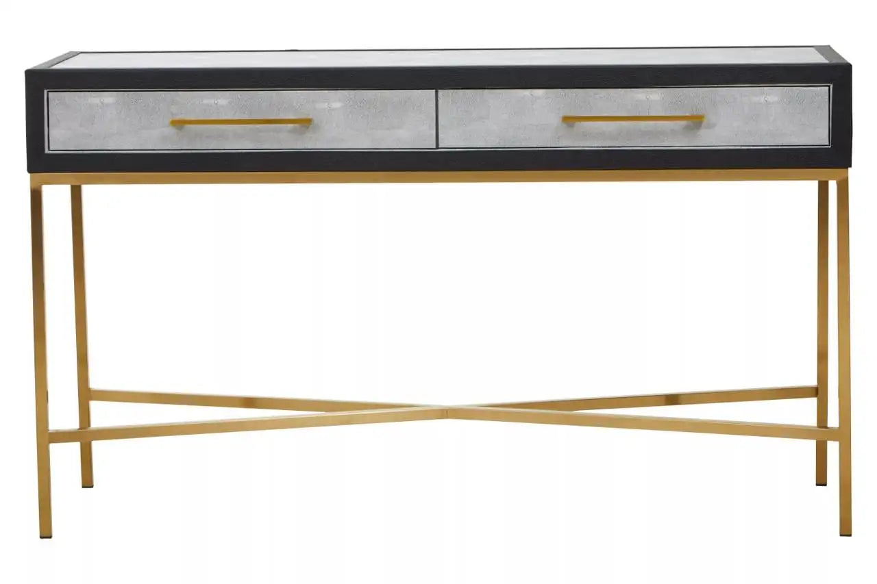 Cadiz Grey Shagreen Console Table