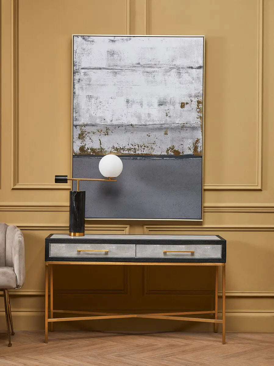 Cadiz Grey Shagreen Console Table