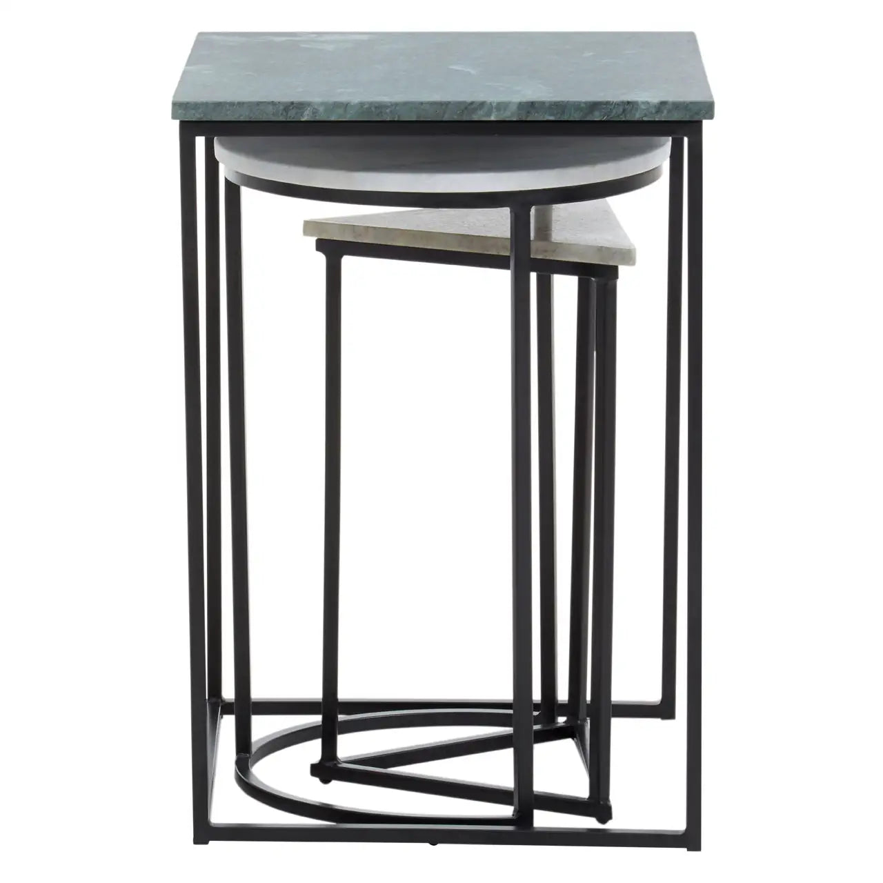 Mandoli Nest Of 3 Assorted Marble Tables