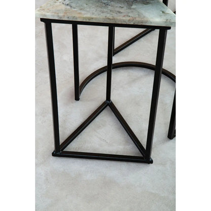 Mandoli Nest Of 3 Assorted Marble Tables