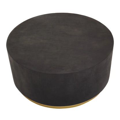 Naro Black And Gold Concrete Look Coffee Table