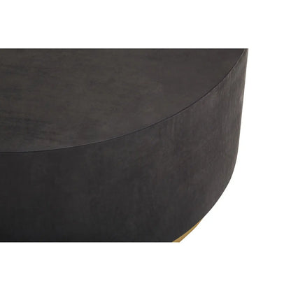 Naro Black And Gold Concrete Look Coffee Table