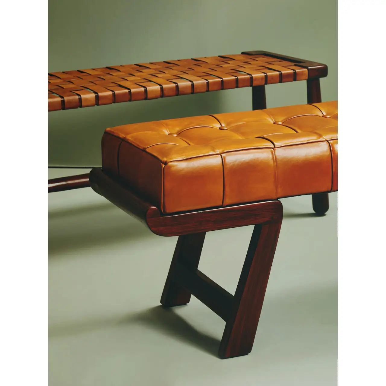 Inca Bench With Angular Base