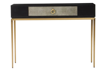 Deruta Shagreen Effect One Drawer Console Table