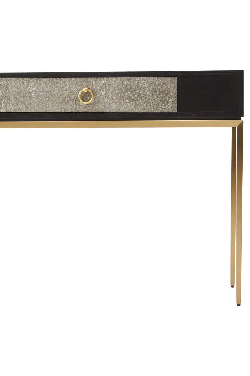 Deruta Shagreen Effect One Drawer Console Table