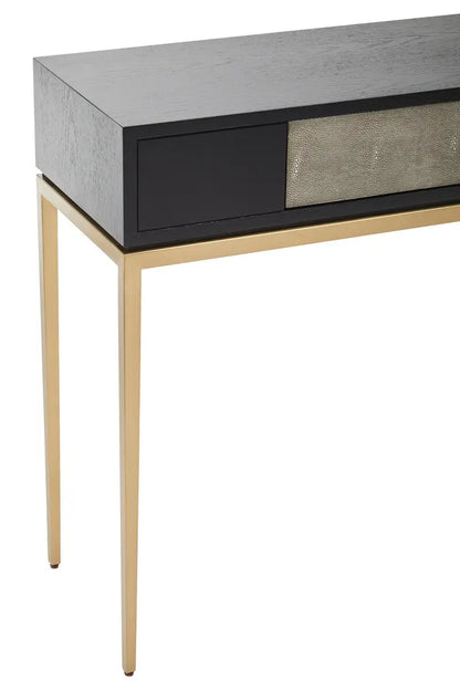 Deruta Shagreen Effect One Drawer Console Table