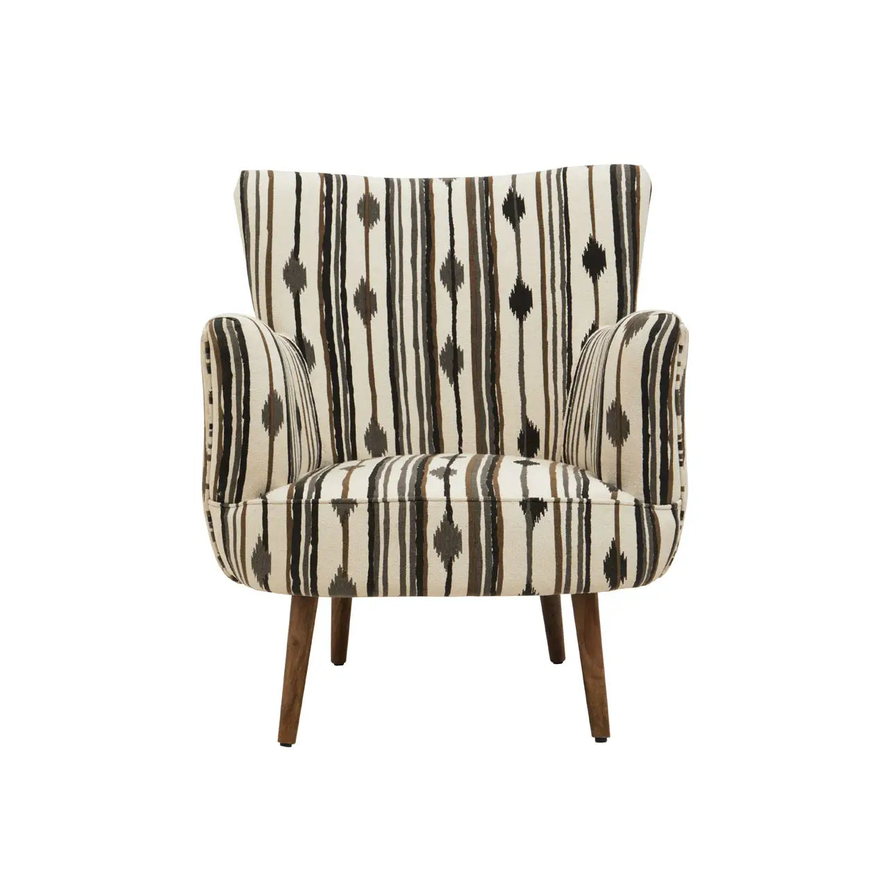 Cefena Armchair With Flared Arms