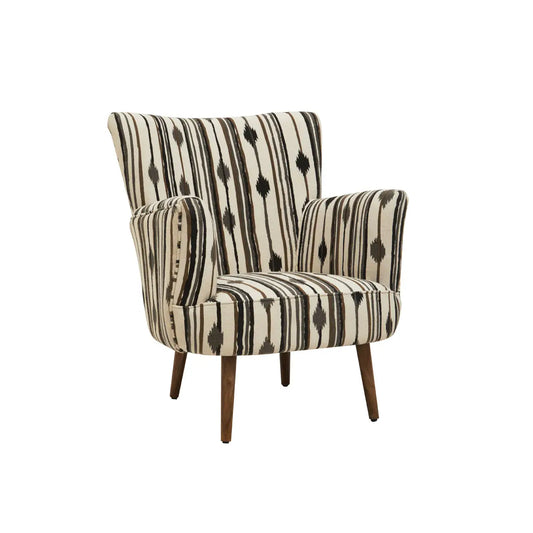 Cefena Armchair With Flared Arms