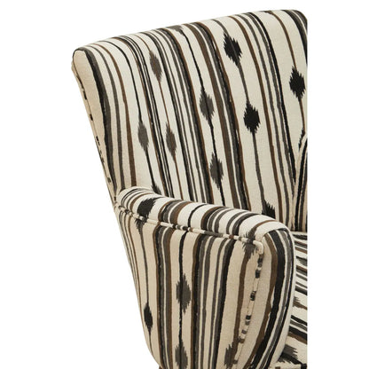 Cefena Armchair With Flared Arms