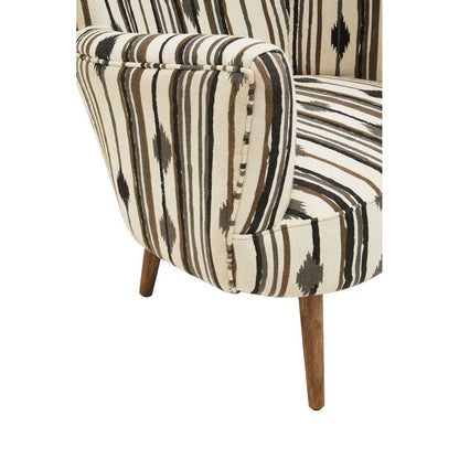 Cefena Armchair With Flared Arms