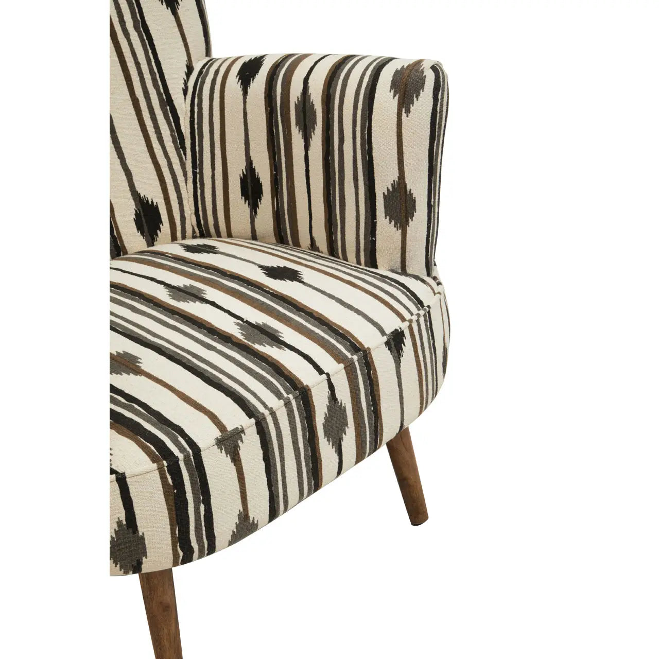 Cefena Armchair With Flared Arms