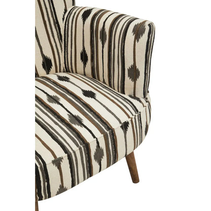 Cefena Armchair With Flared Arms