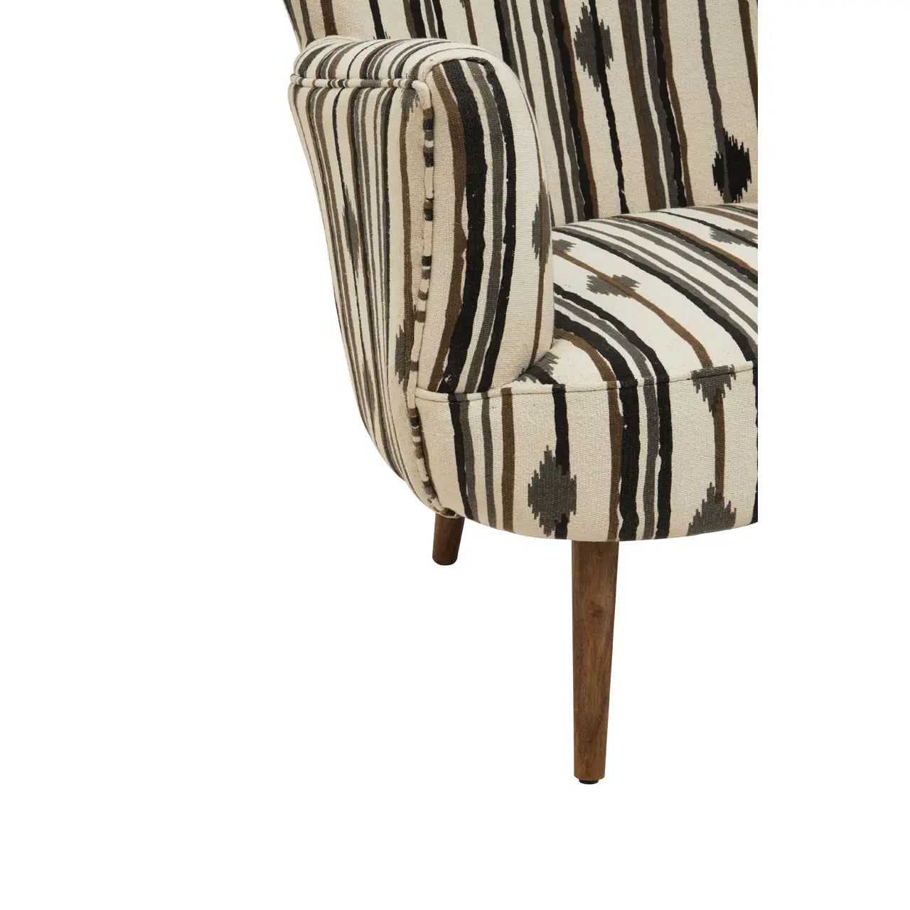 Cefena Armchair With Flared Arms