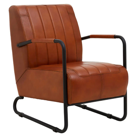 Buffalo Tan Leather Armchair