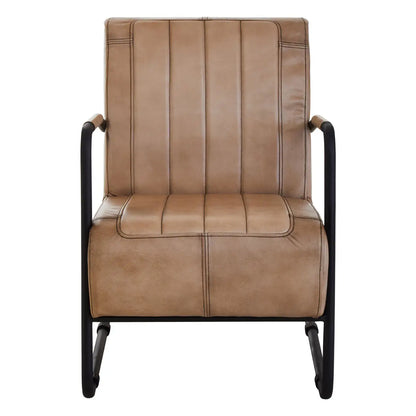 Buffalo Grey Leather Armchair