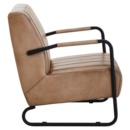 Buffalo Grey Leather Armchair