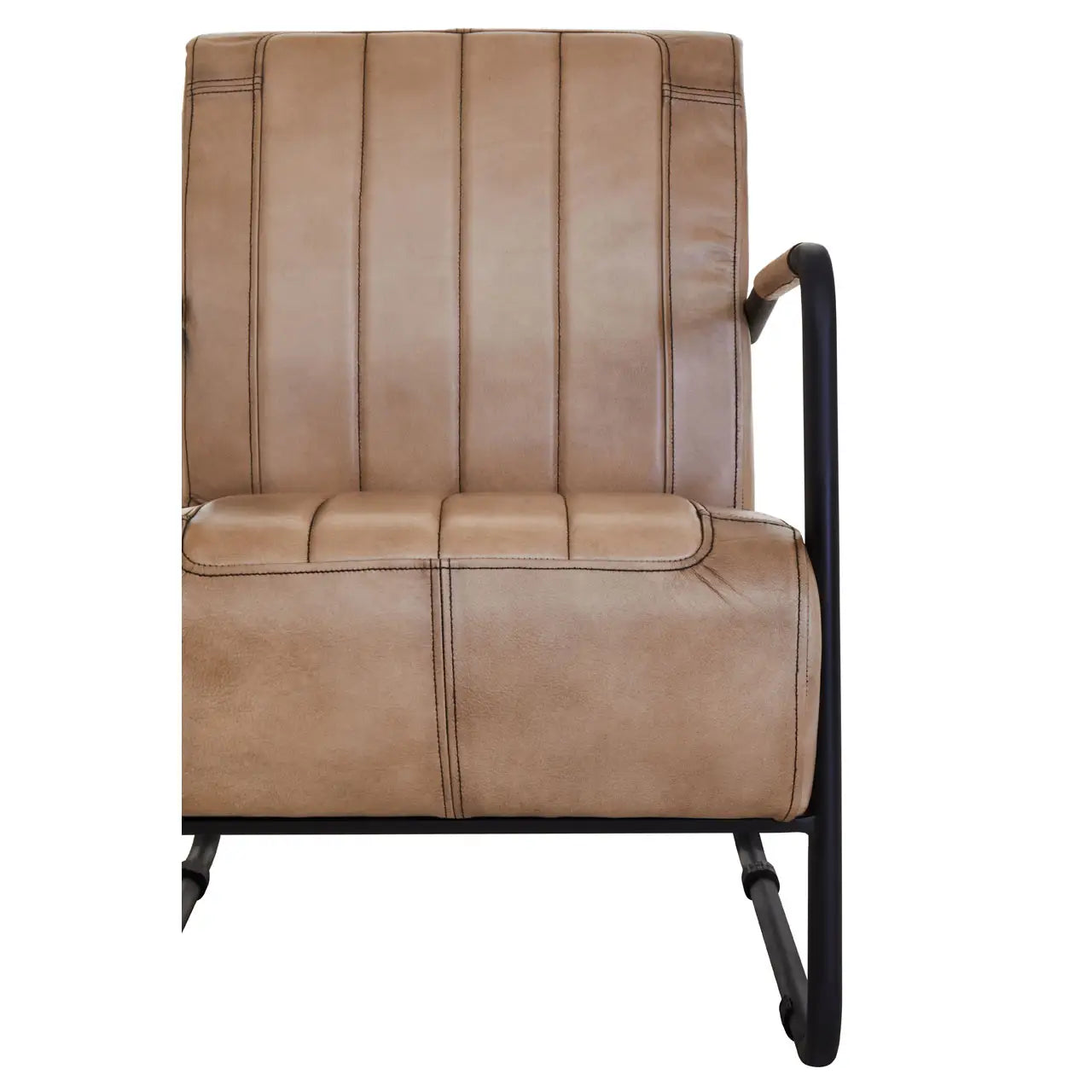 Buffalo Grey Leather Armchair