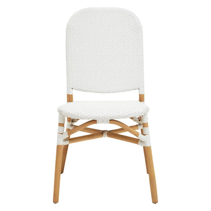 Manado Natural and White Rattan Dining Chair