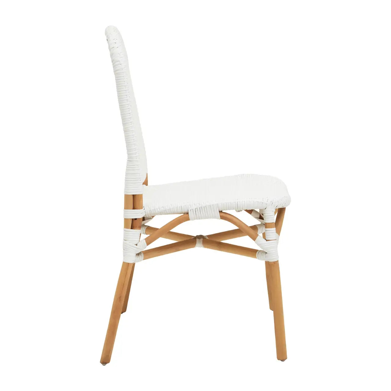 Manado Natural and White Rattan Dining Chair