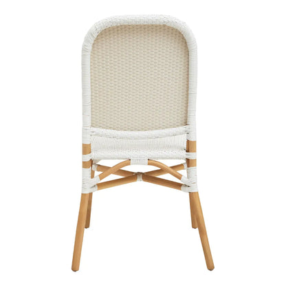 Manado Natural and White Rattan Dining Chair