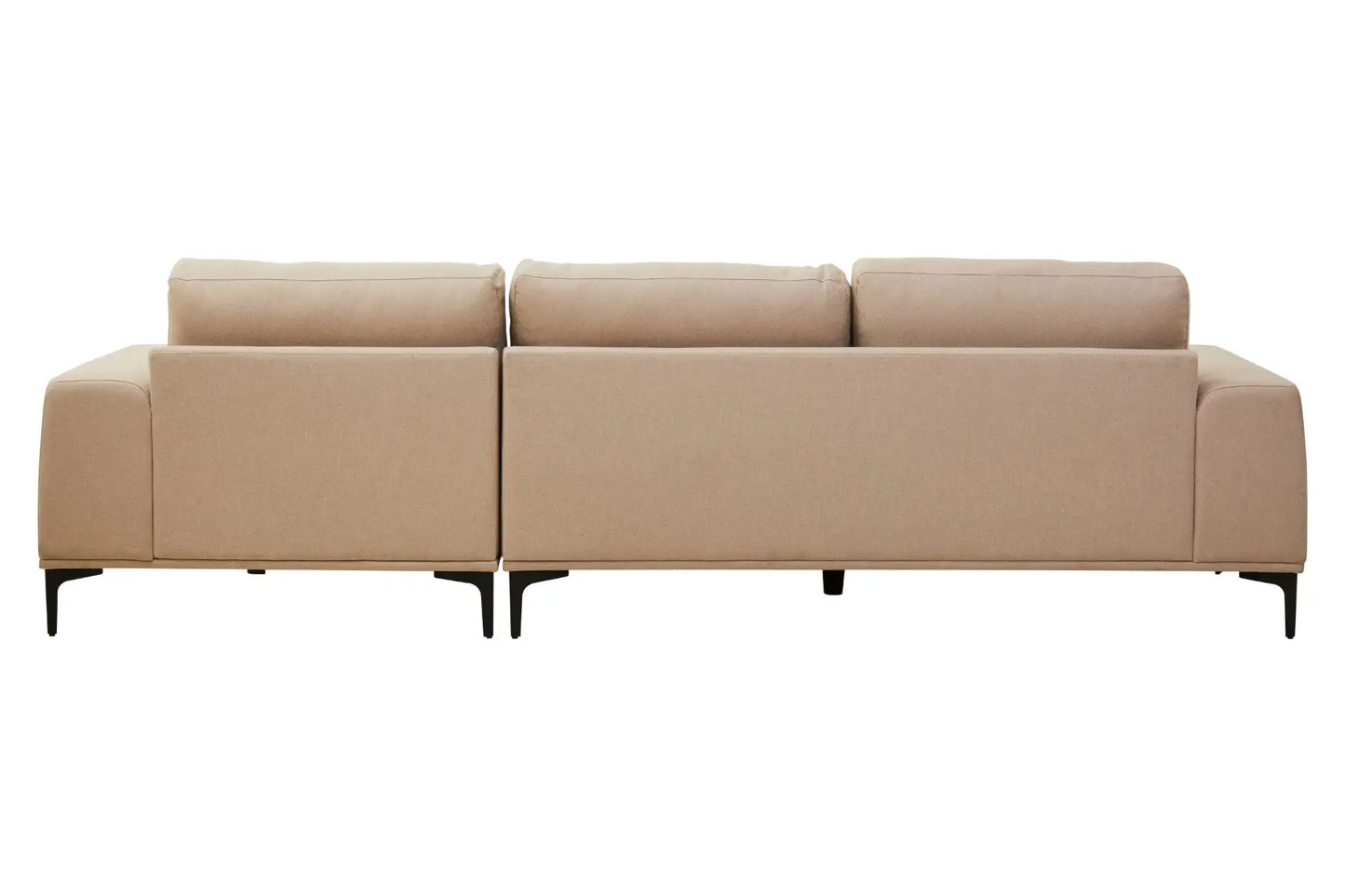 Toulon 3 Seat Natural Fabric Left Chaise Sofa