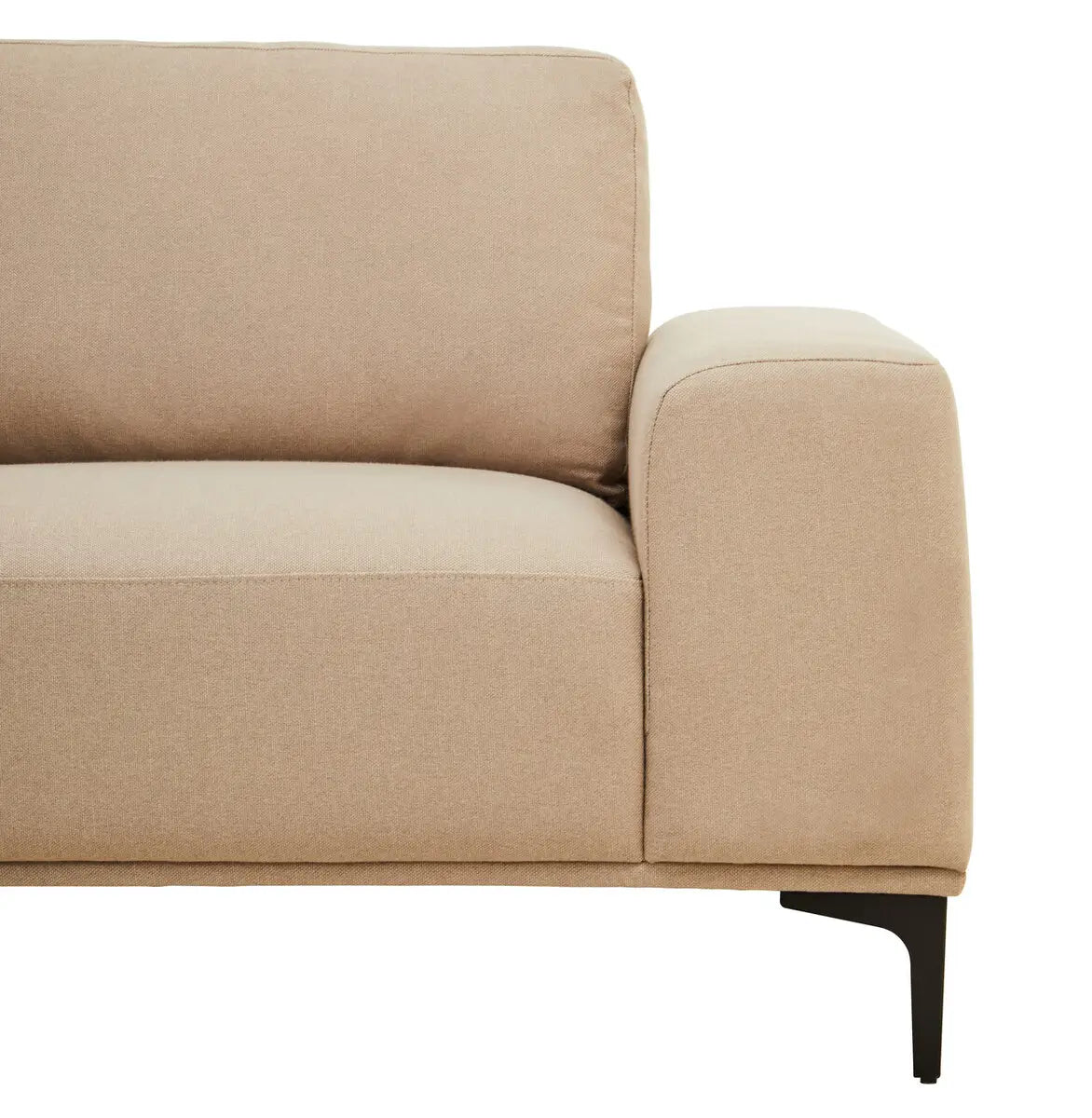 Toulon 3 Seat Natural Fabric Right Chaise Sofa