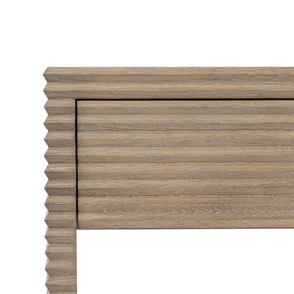 Oakham Ribbed Oak Desk