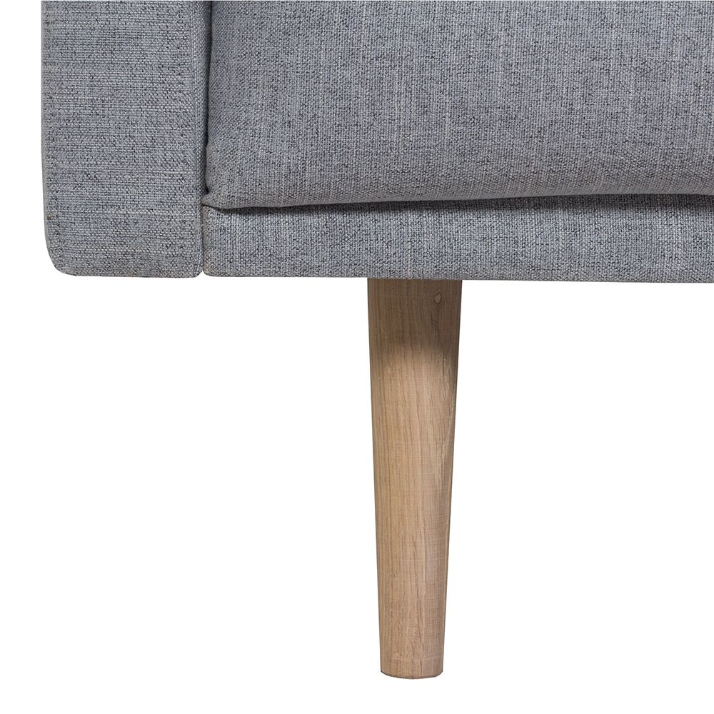 Larvik 3 Seater Sofa - Grey, Oak Legs