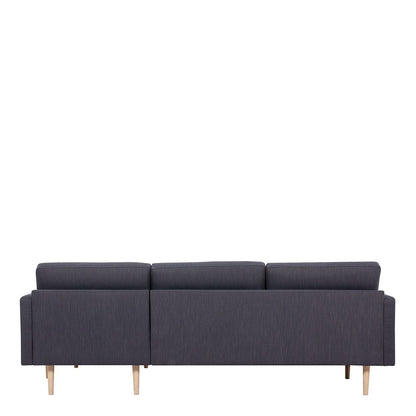 Larvik Chaiselongue Sofa (RH) - Antracit, Oak Legs